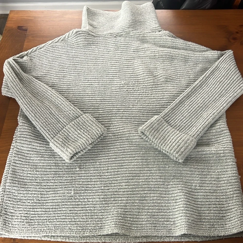 Anthropologie Gray Cowl Neck Sweater - Picture 10 of 12